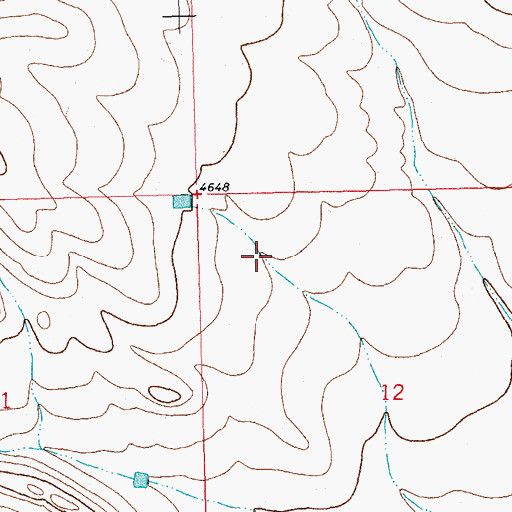 Topographic Map of 01366 Water Well, NM