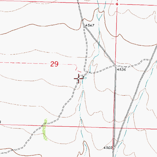 Topographic Map of 01232 Water Well, NM