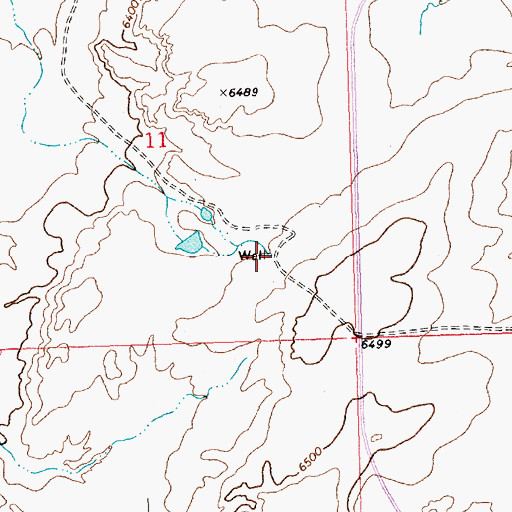 Topographic Map of SJ-109-S-14 Water Well, NM