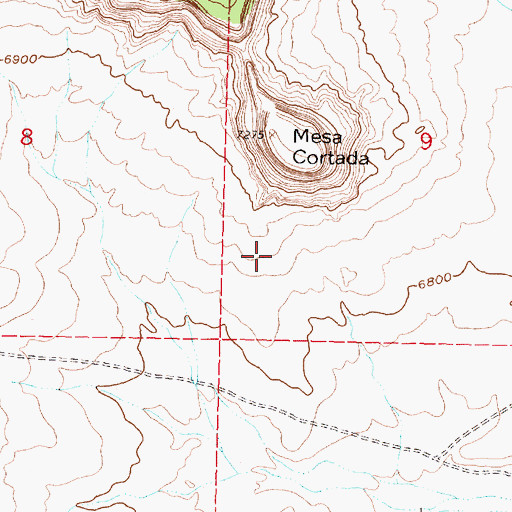 Topographic Map of 15T-540 Water Well, NM