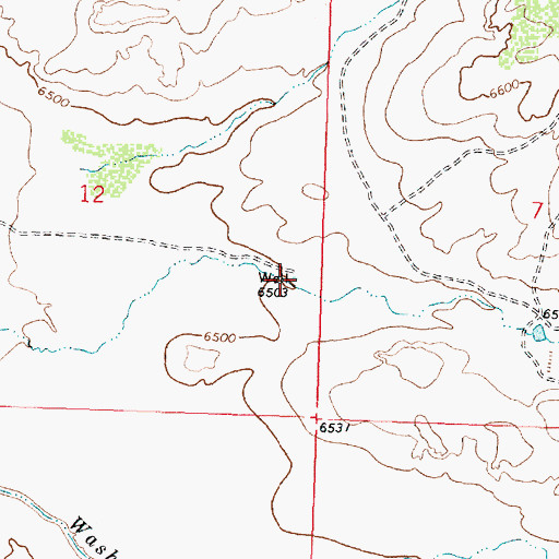 Topographic Map of Pitt Number 5 Water Well, NM
