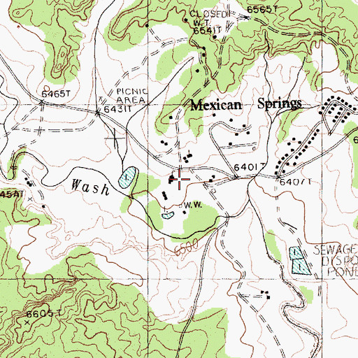 Topographic Map of Day School Water Well, NM