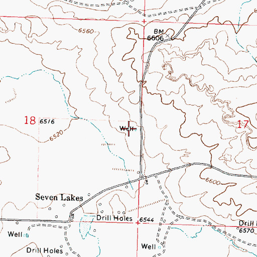 Topographic Map of Artesian 1 Water Well, NM