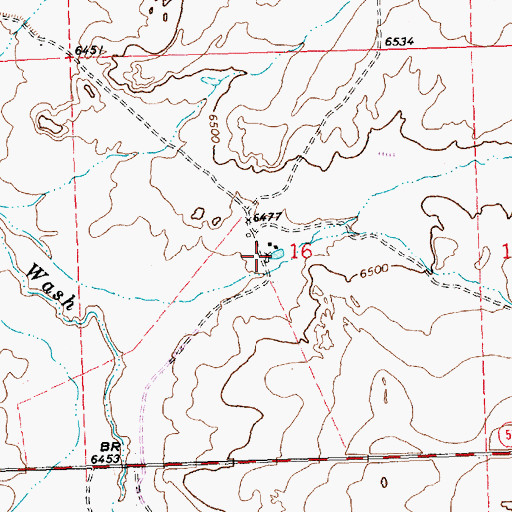Topographic Map of Pitt Number 2 Water Well, NM