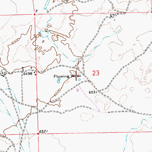Topographic Map of 15T-516 Water Well, NM