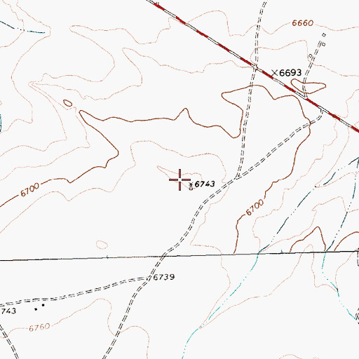 Topographic Map of 10017 Water Well, NM