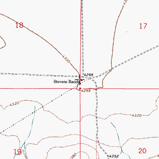 Topographic Map of Johns Water Well, NM