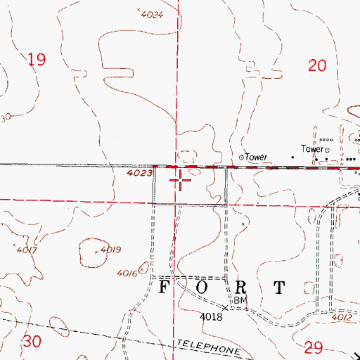 Topographic Map of Hueco Cp 1 Water Well, NM