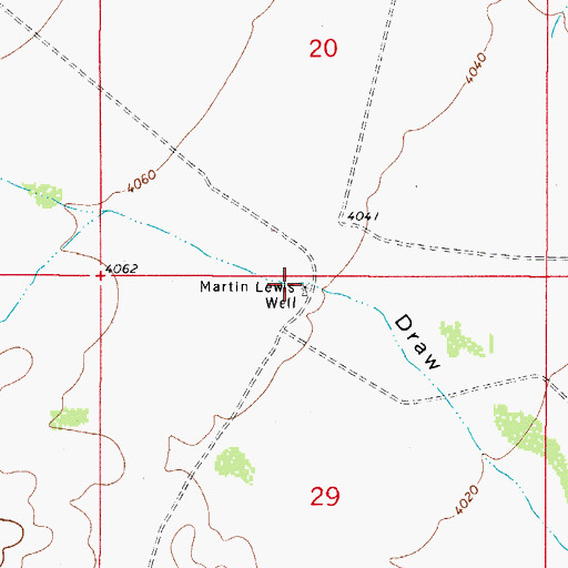 Topographic Map of Martin Water Well, NM