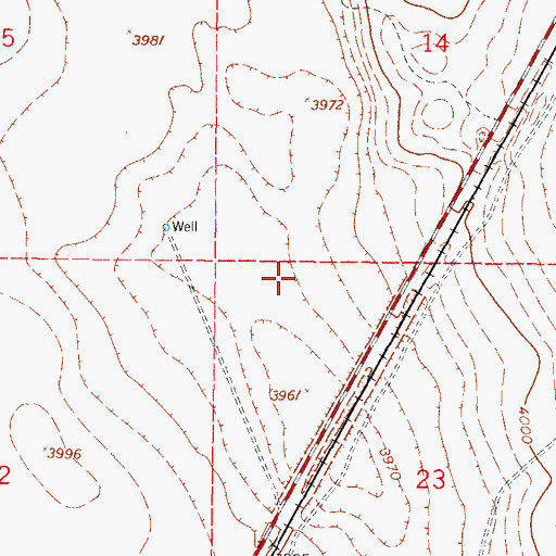 Topographic Map of T-5 Water Well, NM