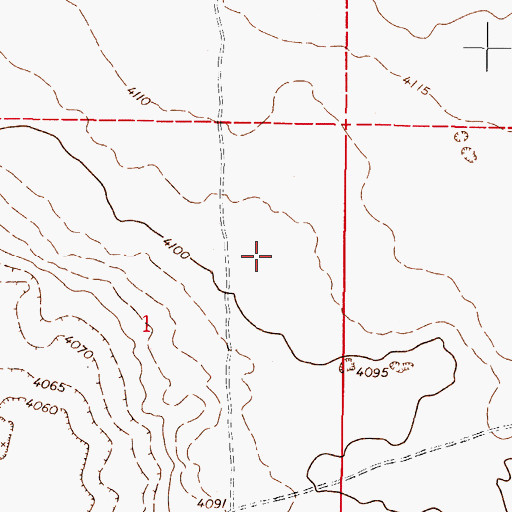 Topographic Map of T-1 Water Well, NM
