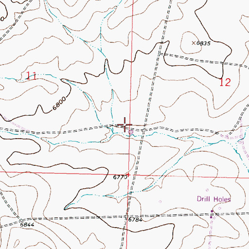 Topographic Map of Division F Water Well, NM