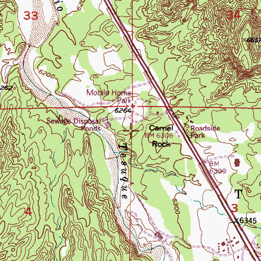 Topographic Map of Water Well 2, NM