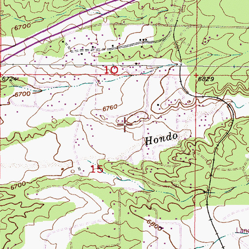 Topographic Map of RG-18332 Water Well, NM