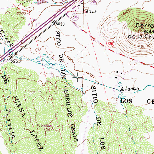 Topographic Map of RG-7308 Water Well, NM