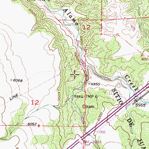 Topographic Map of Thompson 1 Water Well, NM