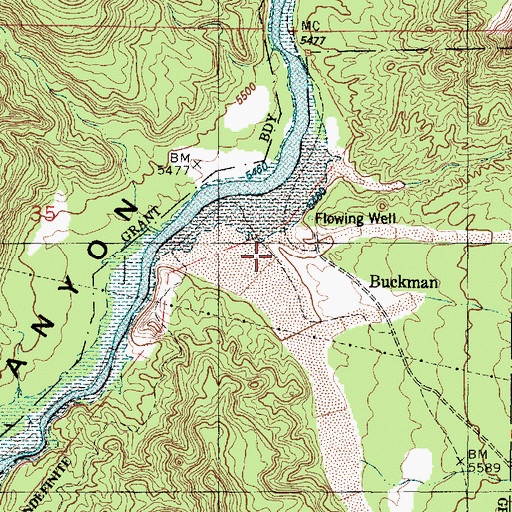 Topographic Map of SF-3A Water Well, NM