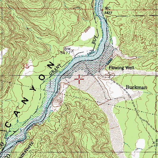 Topographic Map of SF-3C Water Well, NM