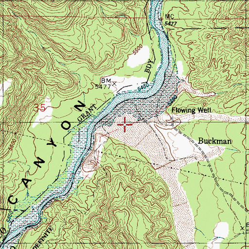 Topographic Map of SF-4C Water Well, NM