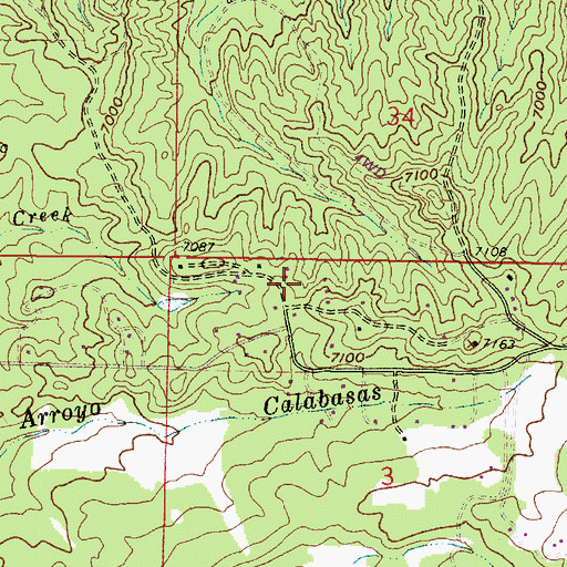 Topographic Map of RG-22842 Water Well, NM