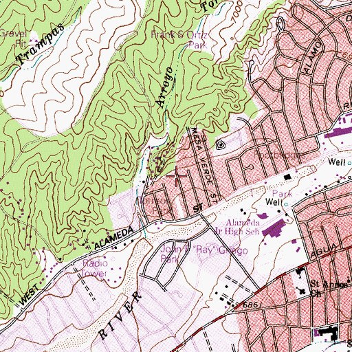 Topographic Map of Torreon Water Well, NM