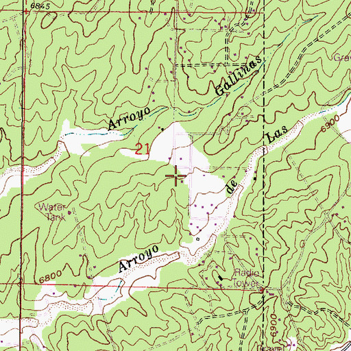 Topographic Map of RG-14848 Water Well, NM
