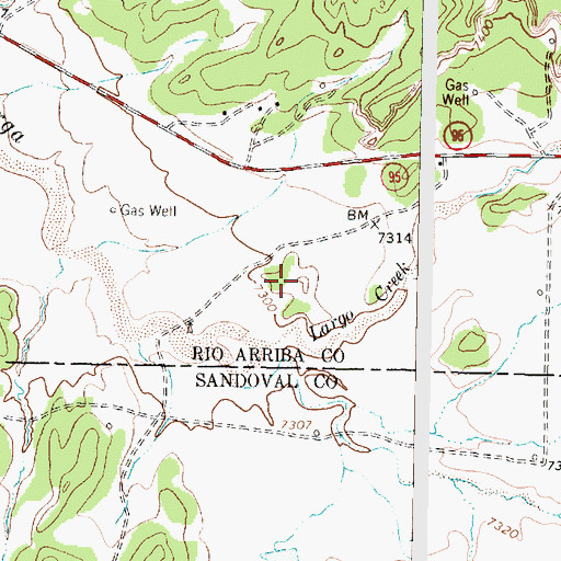 Topographic Map of Taylor Monarco Water Well, NM