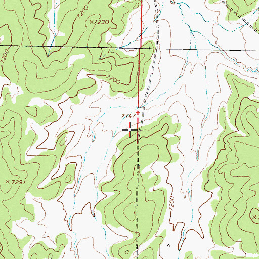 Topographic Map of Four Corners Water Well, NM
