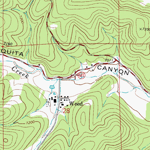 Topographic Map of 10057 Water Well, NM