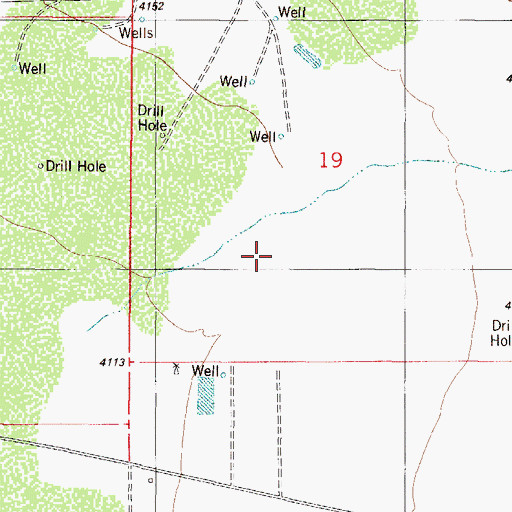 Topographic Map of 10055 Water Well, NM