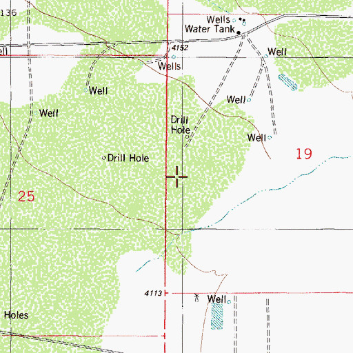 Topographic Map of TW-8 Water Well, NM