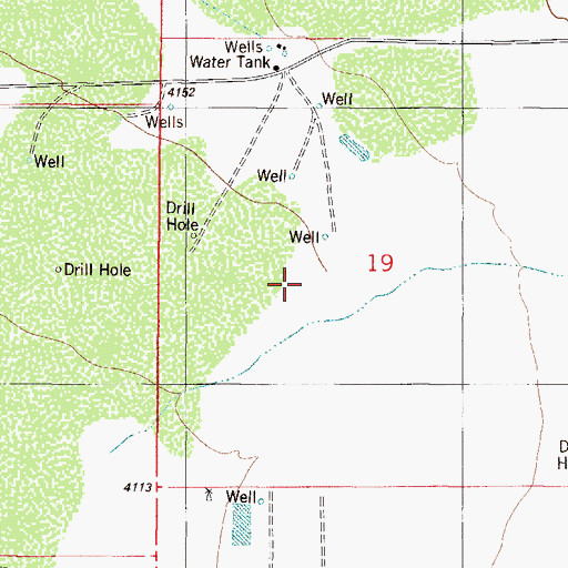 Topographic Map of TW-9 Water Well, NM