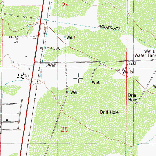 Topographic Map of Boles 35 Water Well, NM