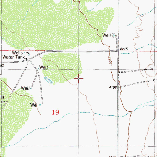Topographic Map of Boles Number 4 Water Well, NM