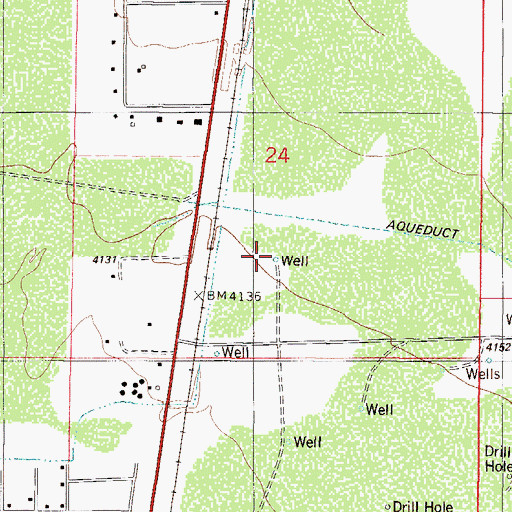 Topographic Map of 10050 Water Well, NM