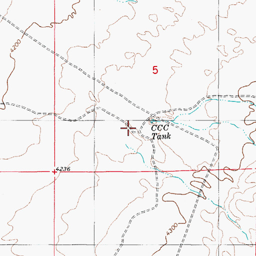 Topographic Map of Pratt Water Well, NM