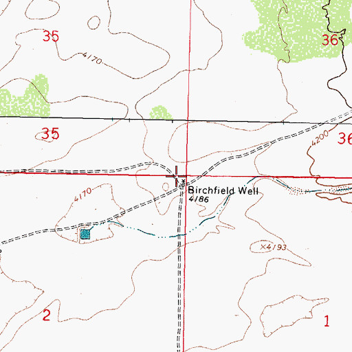 Topographic Map of 00870 Water Well, NM