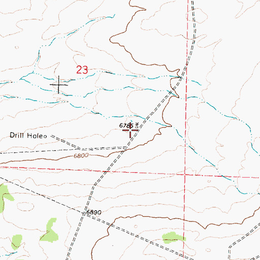Topographic Map of Number 2 BIA Water Well, NM