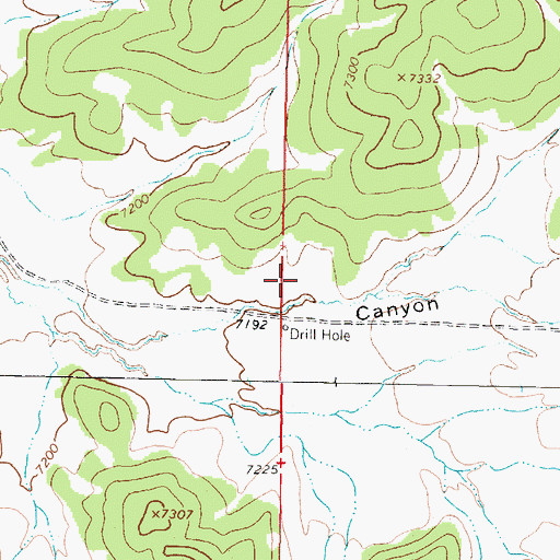 Topographic Map of Menfee Canyon Water Well, NM