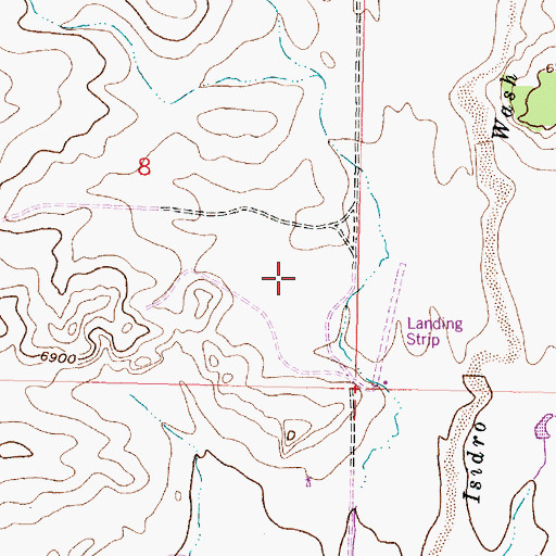 Topographic Map of 19T-514 Water Well, NM