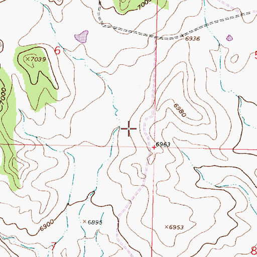 Topographic Map of 19T-516 Water Well, NM