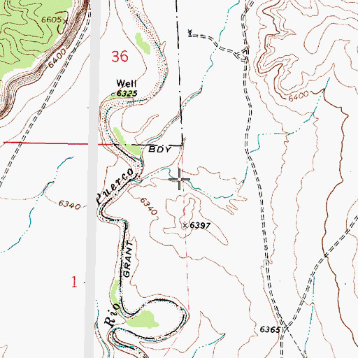 Topographic Map of RWP 4 Water Well, NM