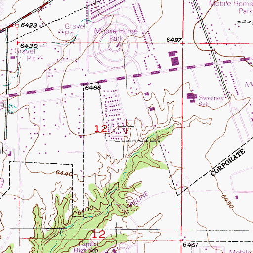 Topographic Map of RG-15707 Water Well, NM