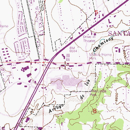 Topographic Map of RG-7141 Water Well, NM