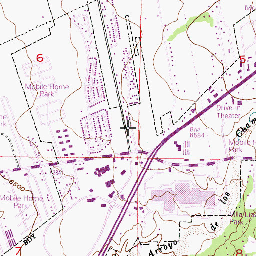 Topographic Map of RG-295 Water Well, NM
