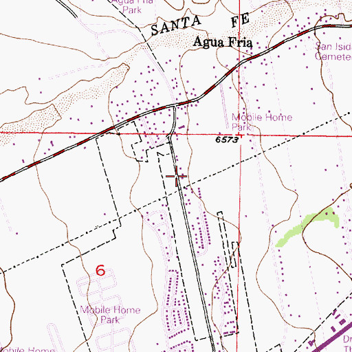 Topographic Map of RG-9091 Water Well, NM