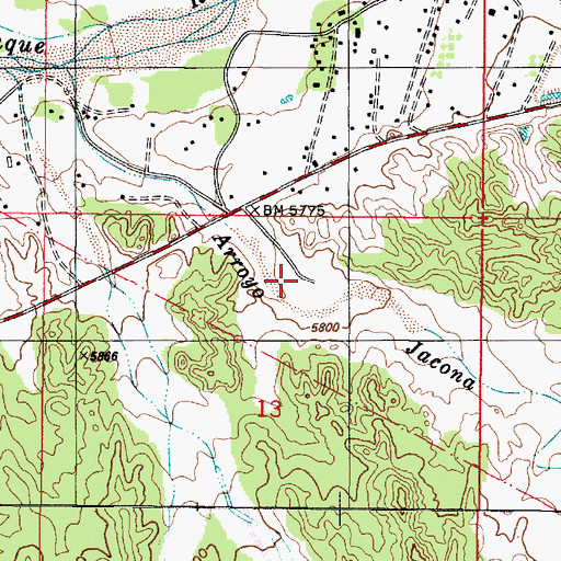 Topographic Map of PLF-3 Water Well, NM