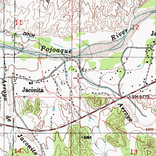 Topographic Map of RG-21484 Water Well, NM