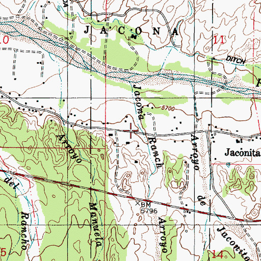 Topographic Map of RG-19330 Water Well, NM