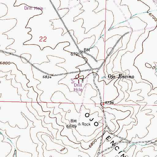 Topographic Map of 19T-502 Water Well, NM